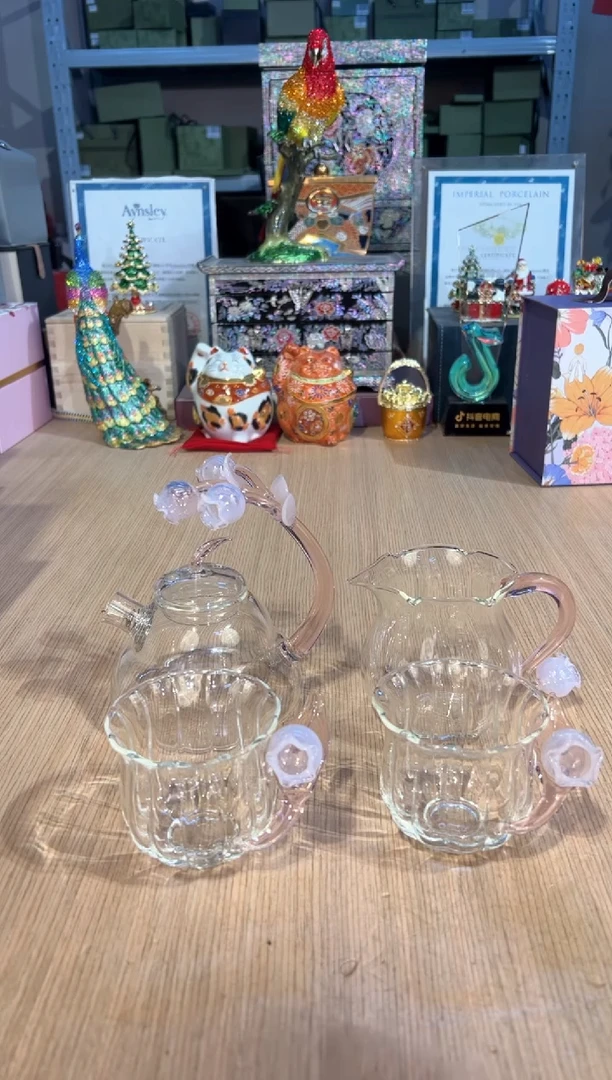 【闪购商品】杯31粉铃兰一壶两杯+公道