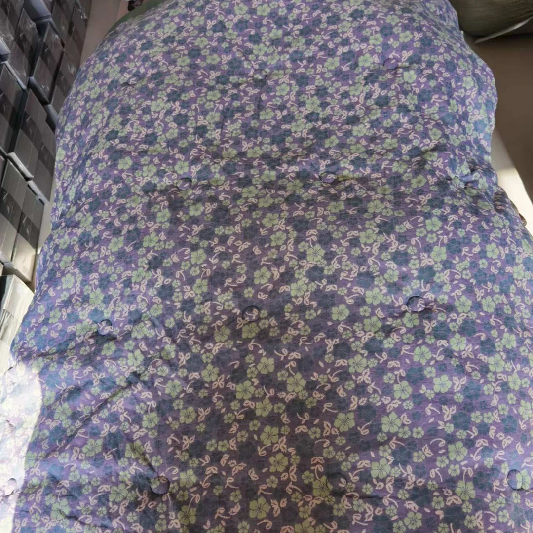 高端双层纱柔软亲肤保暖秋冬被--花间物语紫120*150