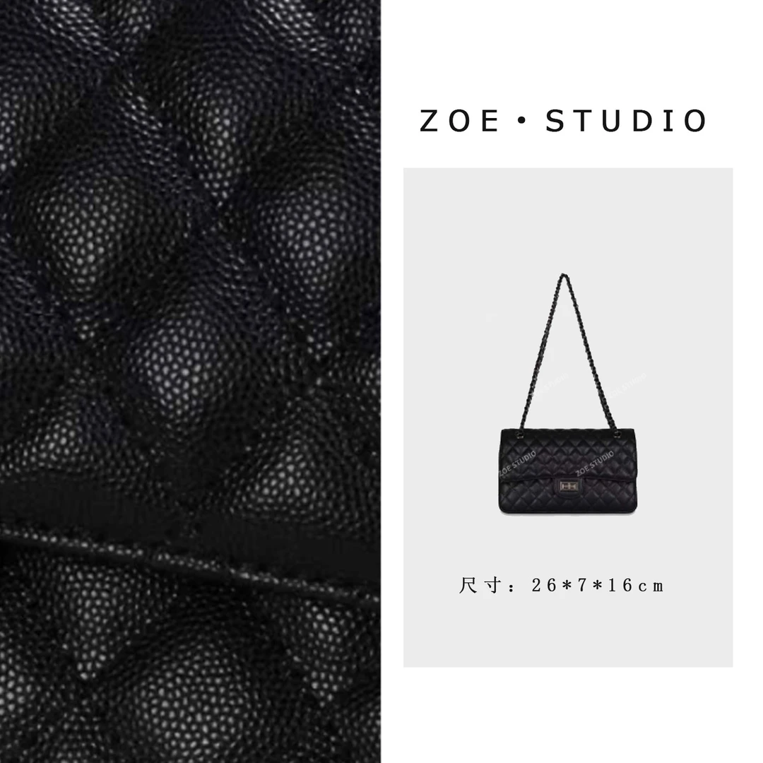 【佐伊甄选】GQ-9027-黑色轻奢女士时尚潮流百搭斜挎包轻奢
