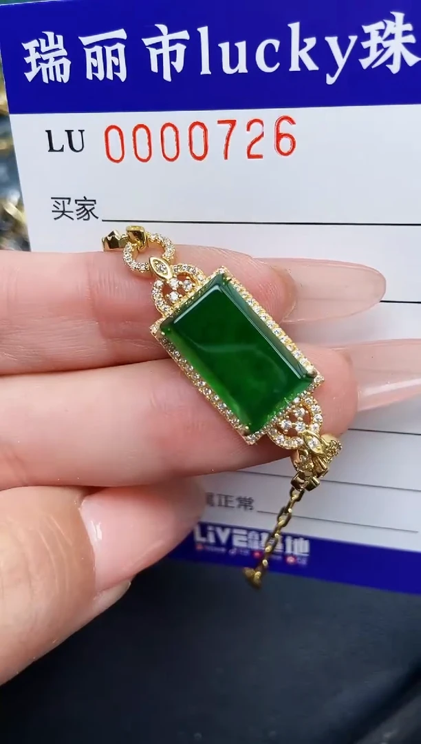 【闪购商品】翡翠颈饰银S925镶嵌0726