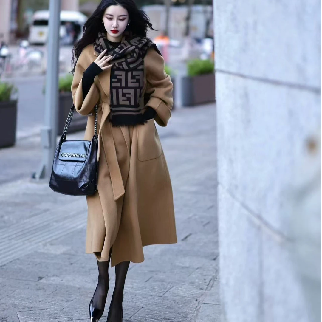 休闲长款风衣外套