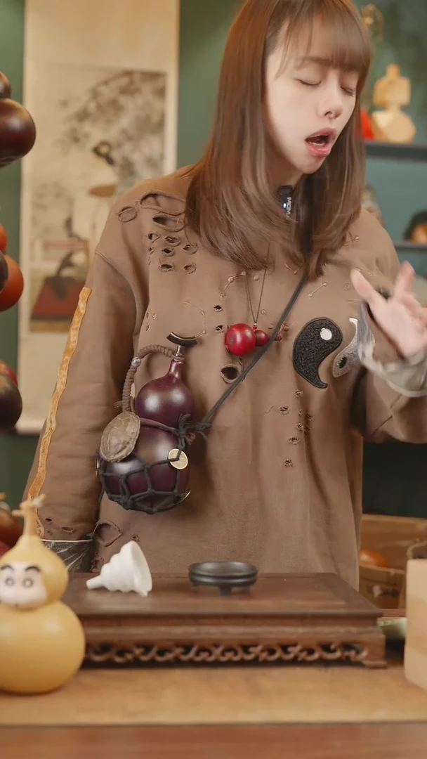 【闪购商品】189号精品天然大漆工艺防渗内胆酒葫芦~