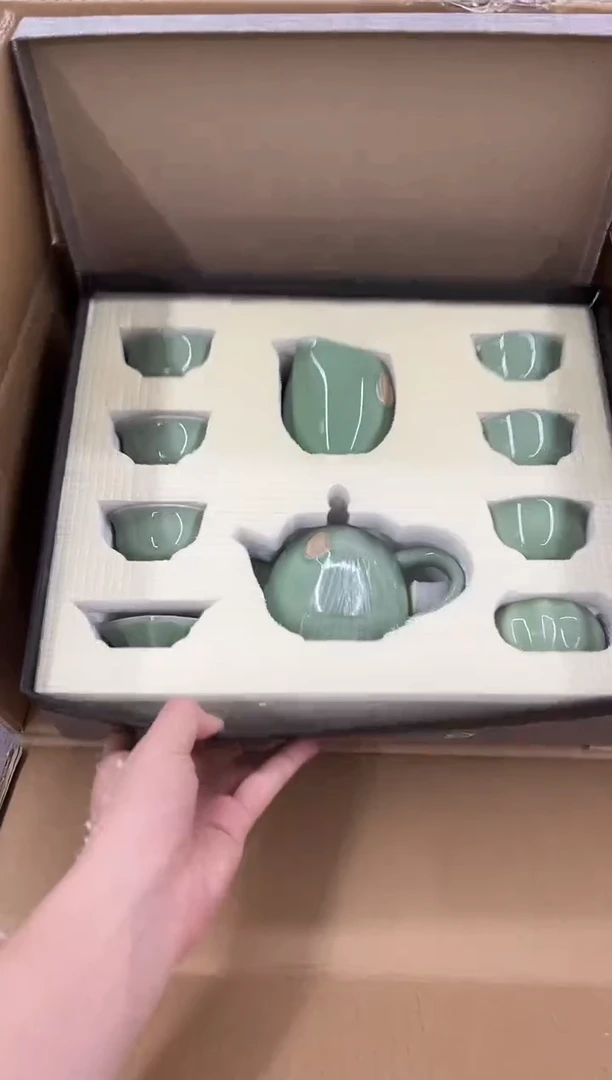 瓷片小强茶具套装