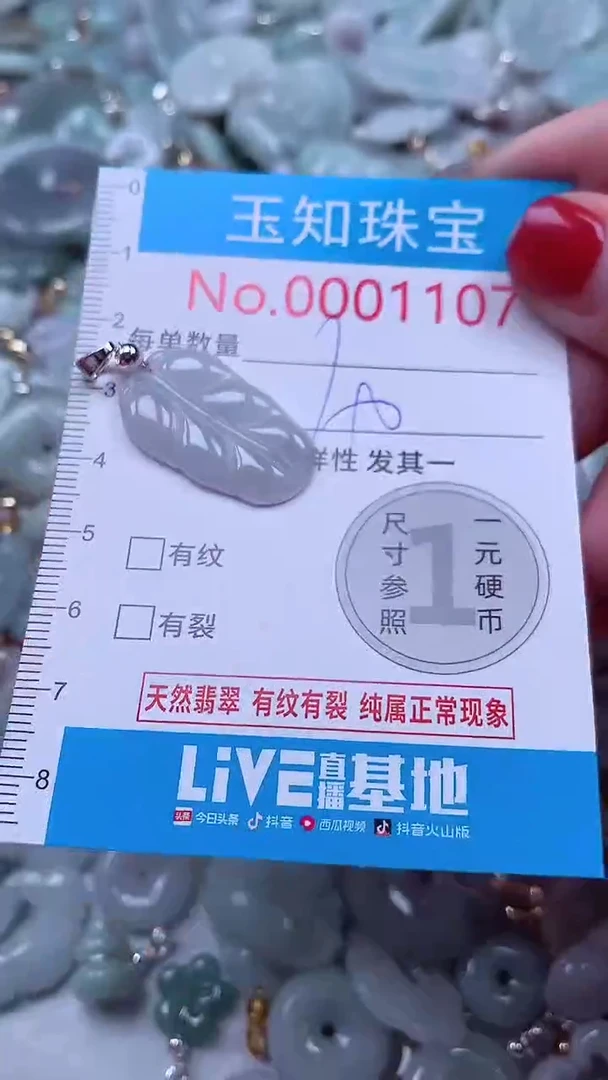 吊坠(不含链)未镶嵌翡翠1107