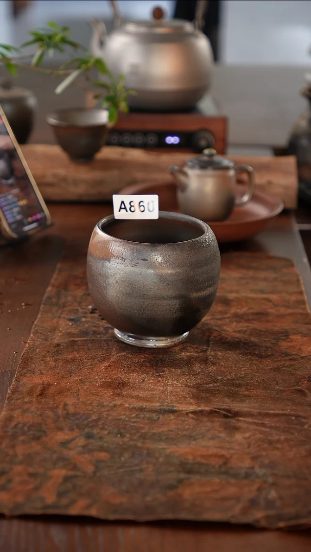 广西钦州坭兴陶纯手工纯柴烧杯