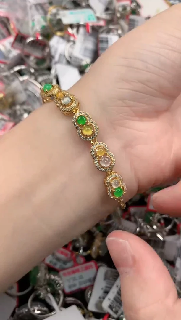 银S925镶嵌戒指翡翠12-12-12  1