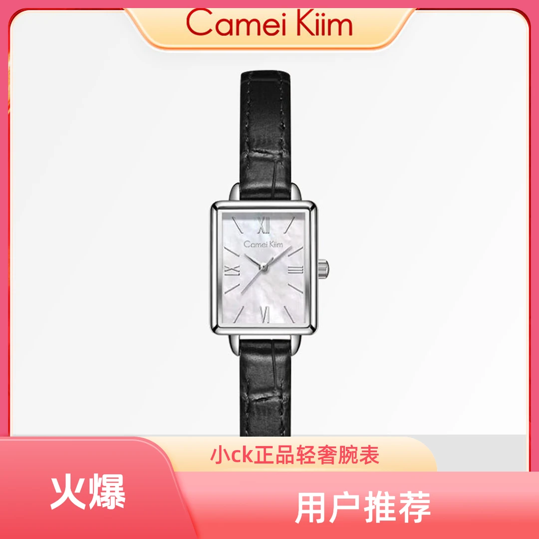 正品名牌手表送女友告白女表时尚新款方形小方表学生复古礼物买表