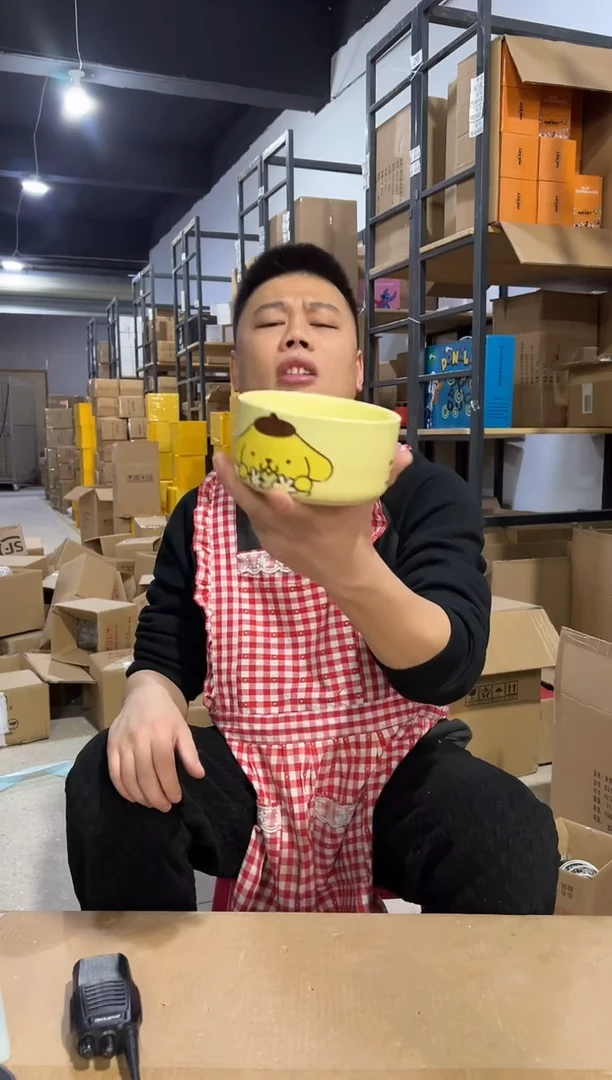 【闪购商品】杯陶瓷碗布丁狗碗