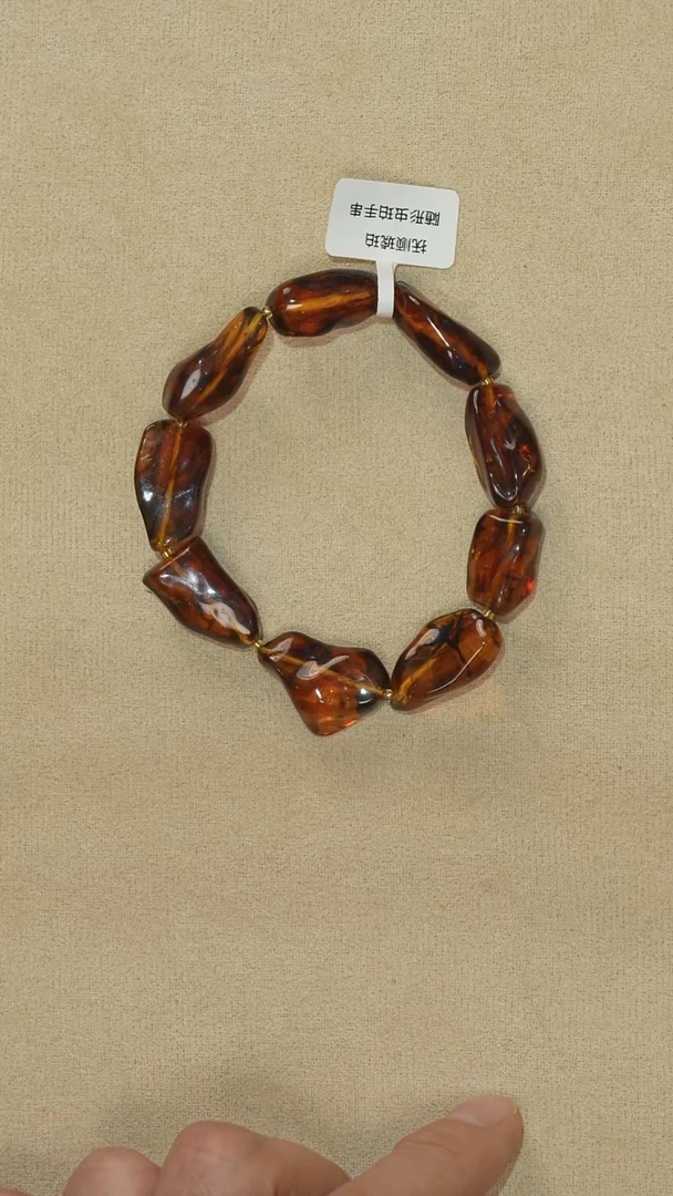 琥珀颈饰未镶嵌7-16