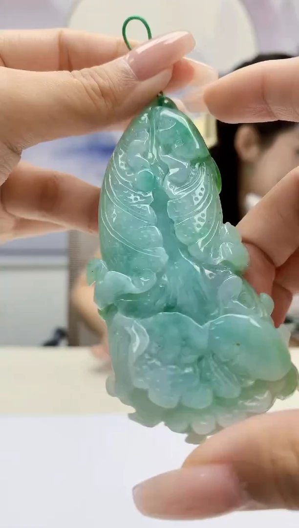 定制翡翠未镶嵌3099xx-毛货挂件52