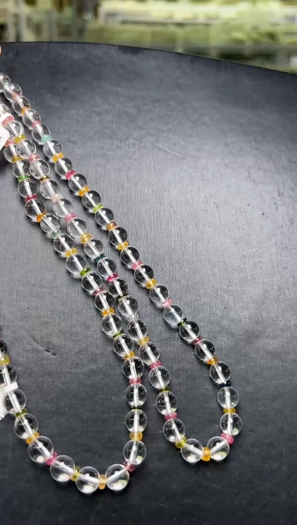 颈饰未镶嵌水晶白水晶人间彩虹项链多样性发一 Z24753