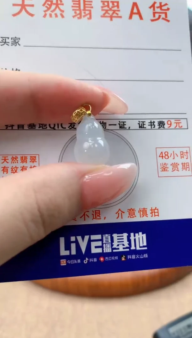 颈饰未镶嵌翡翠天然A货翡翠挂件