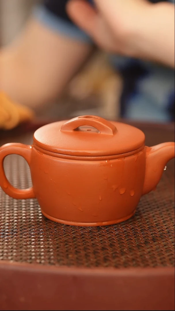 茶壶紫砂汉瓦 朱泥 200cc