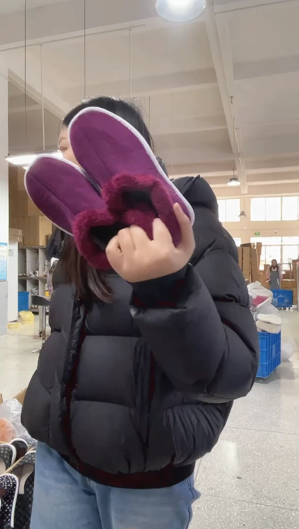 1号枣红毛圈棉鞋39码