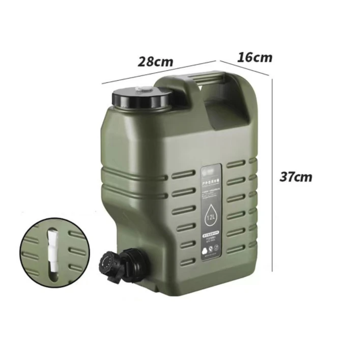 户外多功能带水龙头PE水桶便携手提储水箱