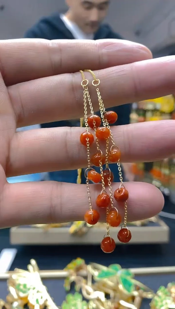 【闪购商品】翡翠耳饰合金171翡翠耳线