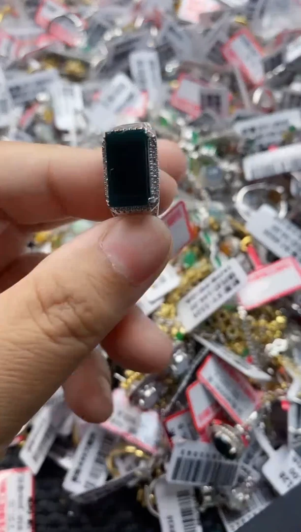 翡翠戒指银S925镶嵌1212      5