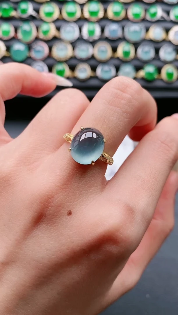 【闪购商品】翡翠戒指银S925镶嵌11111