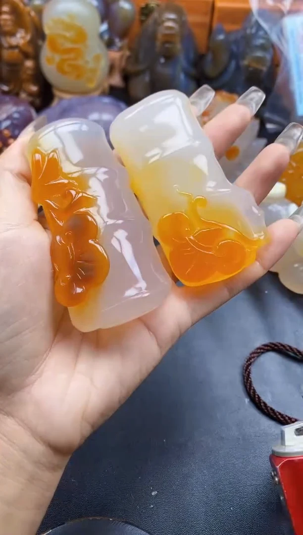 玛瑙/玉髓挂件未镶嵌宠**惊ll