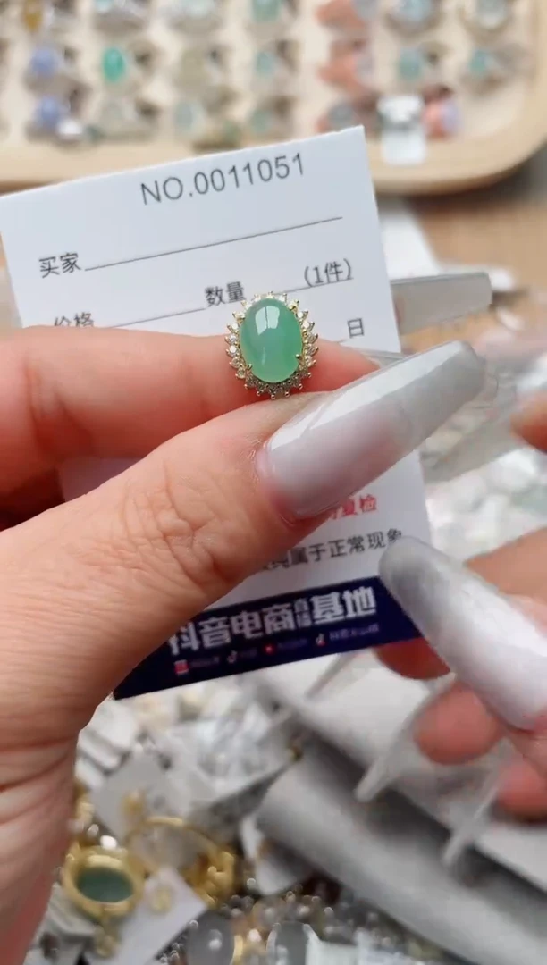 【闪购商品】翡翠戒指银S925镶嵌、