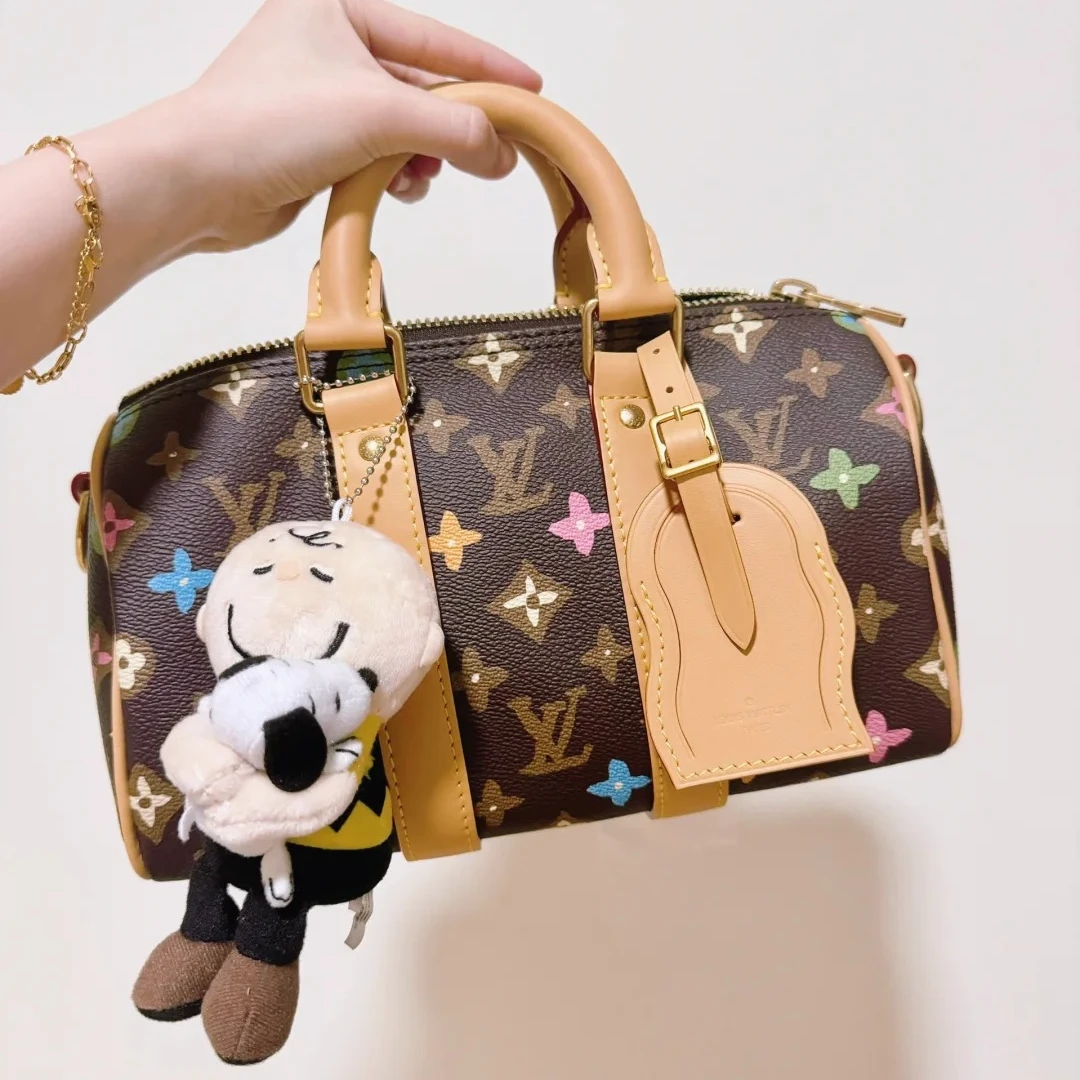 未使用 LouisVuitton/路易威登 小花Jerry KEEPALL 25 联名肩包