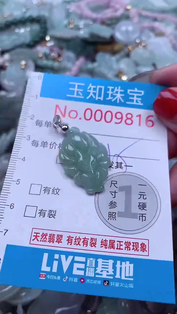 吊坠(不含链)未镶嵌翡翠9816