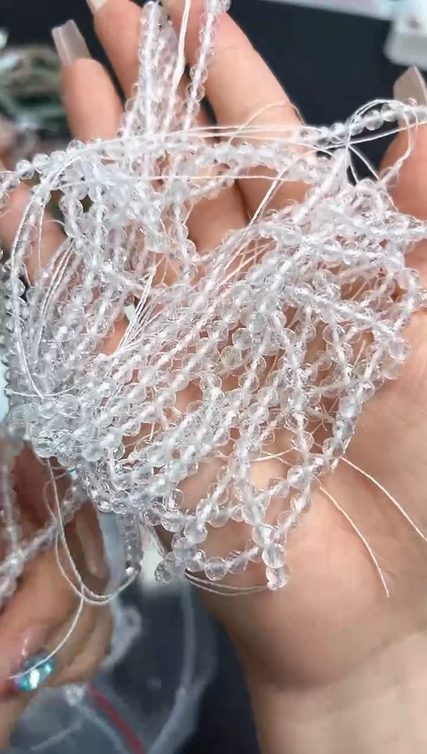 水晶珠宝半成品未镶嵌24u多样性发其一/1条默认微瑕