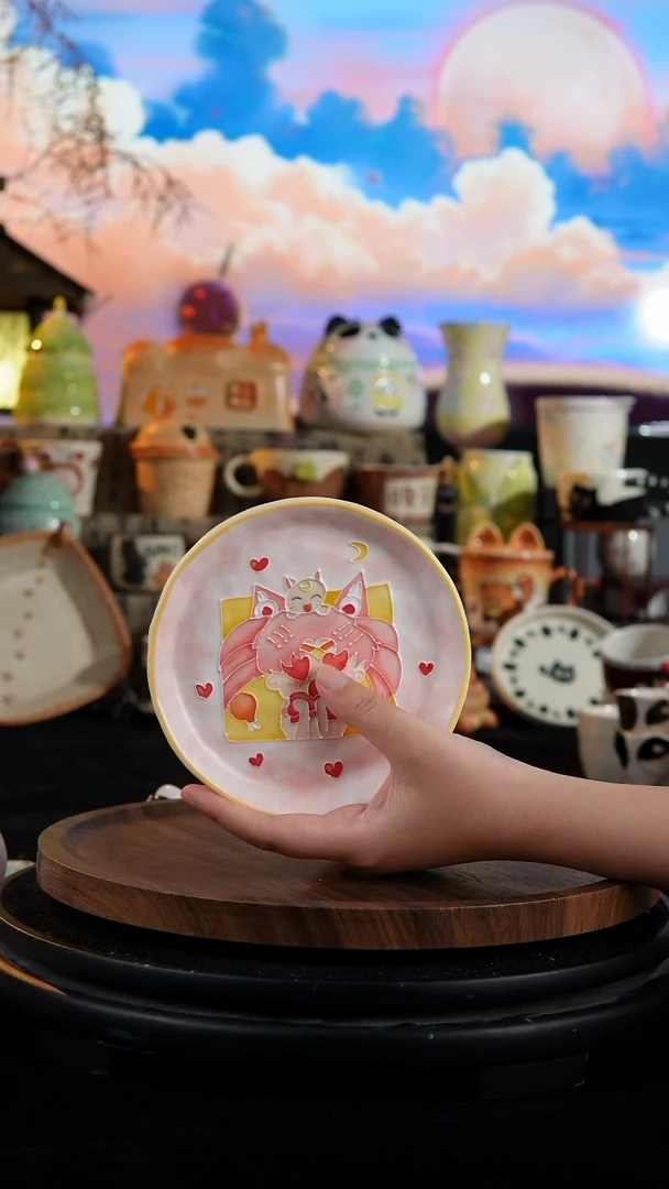 陶瓷便携款手工手绘景德镇陶瓷