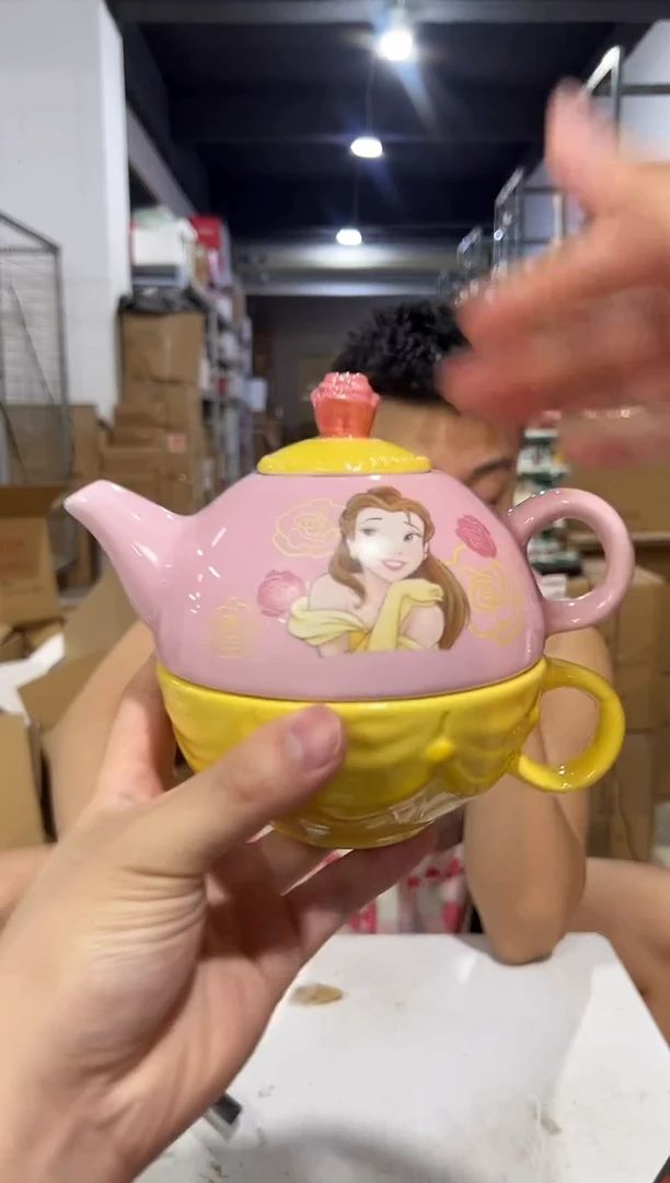 瓷片贝尔子母壶 陶瓷材质