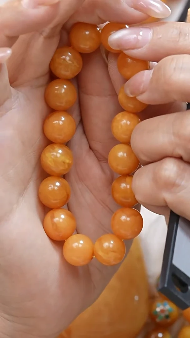 蜜蜡颈饰未镶嵌1185天然蜜蜡珠宝奇石全部保真