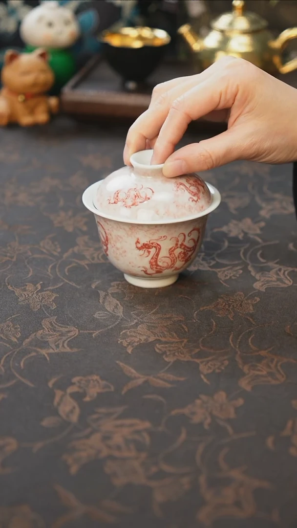 杯景德镇陶瓷杯碗柴烧多人