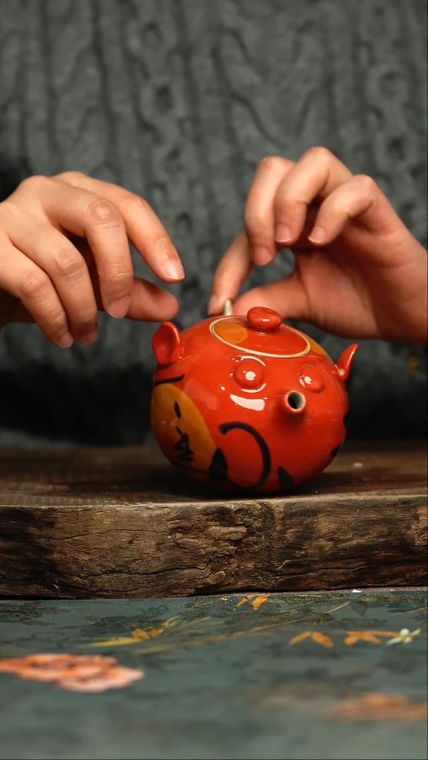 【闪购商品】杯杯釉下彩手工手绘同款陶器