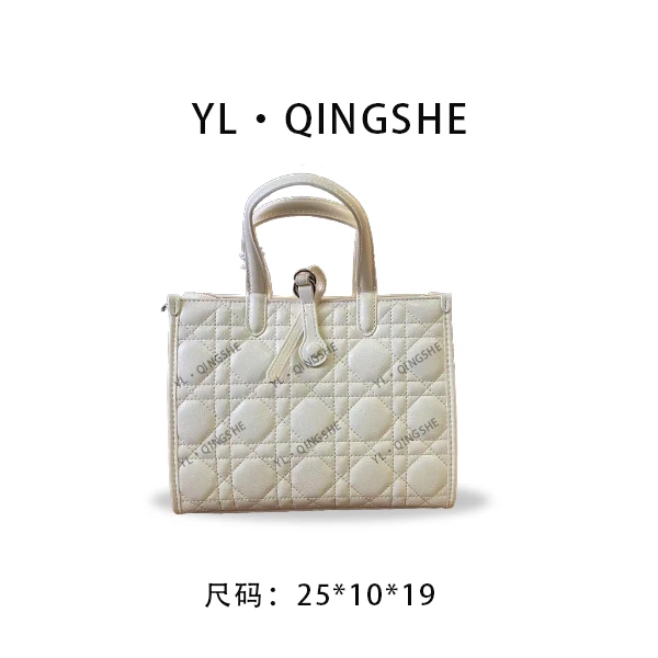 【ElinShow】2025年秋冬新款女包时尚设计单肩包SKL-7289-白色