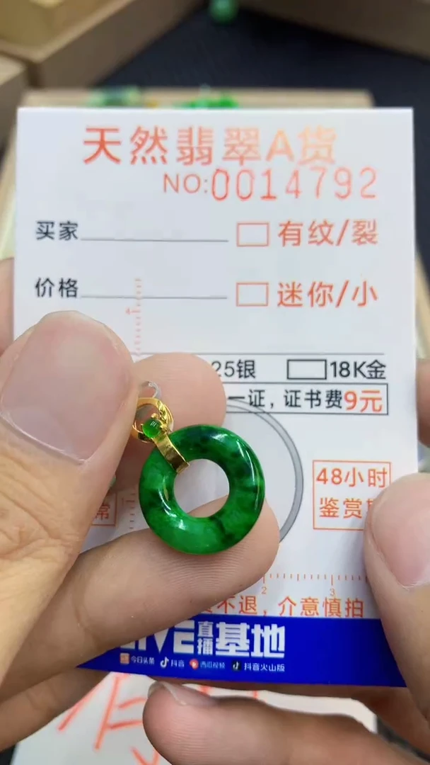 翡翠未镶嵌颈饰             1