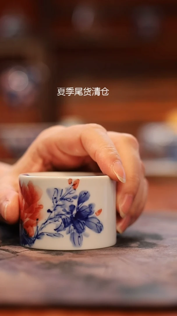 扎****雷九曰陶手工手绘茶具