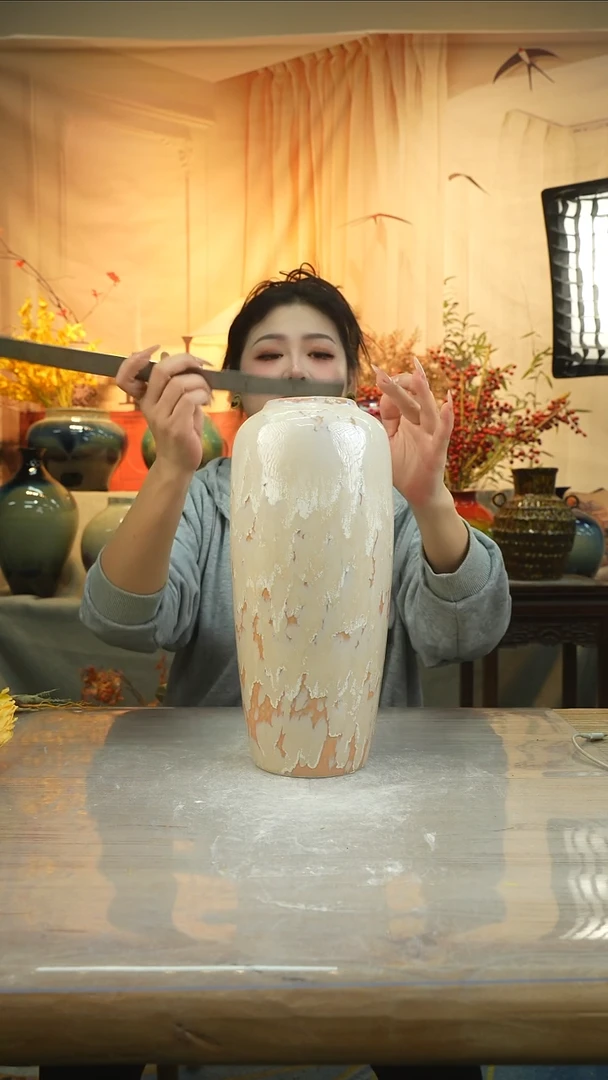 高34口8高温陶瓷花瓶