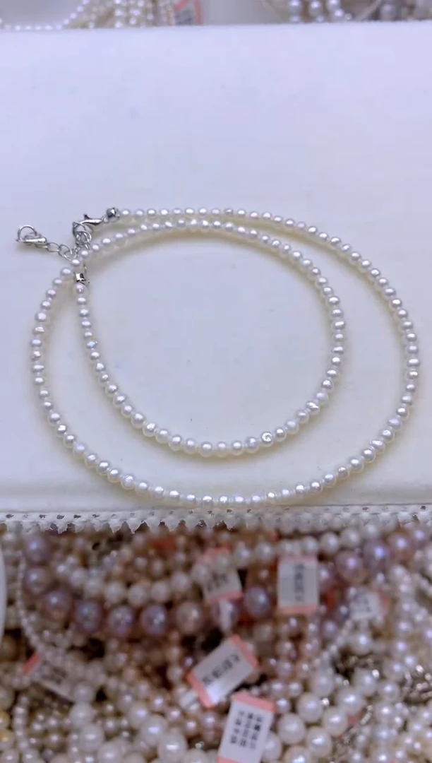 未镶嵌淡水珍珠1小米珠项链1