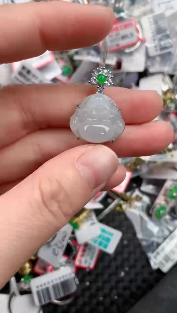 银S925镶嵌戒指翡翠222           1