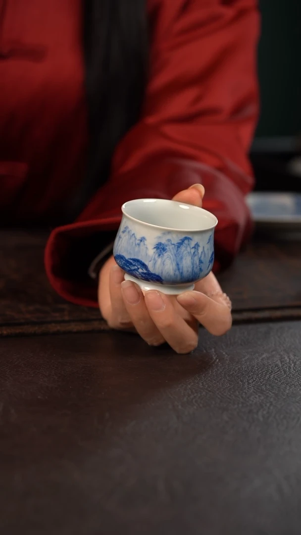 【闪购商品】杯聚澜堂国画山水憨憨杯