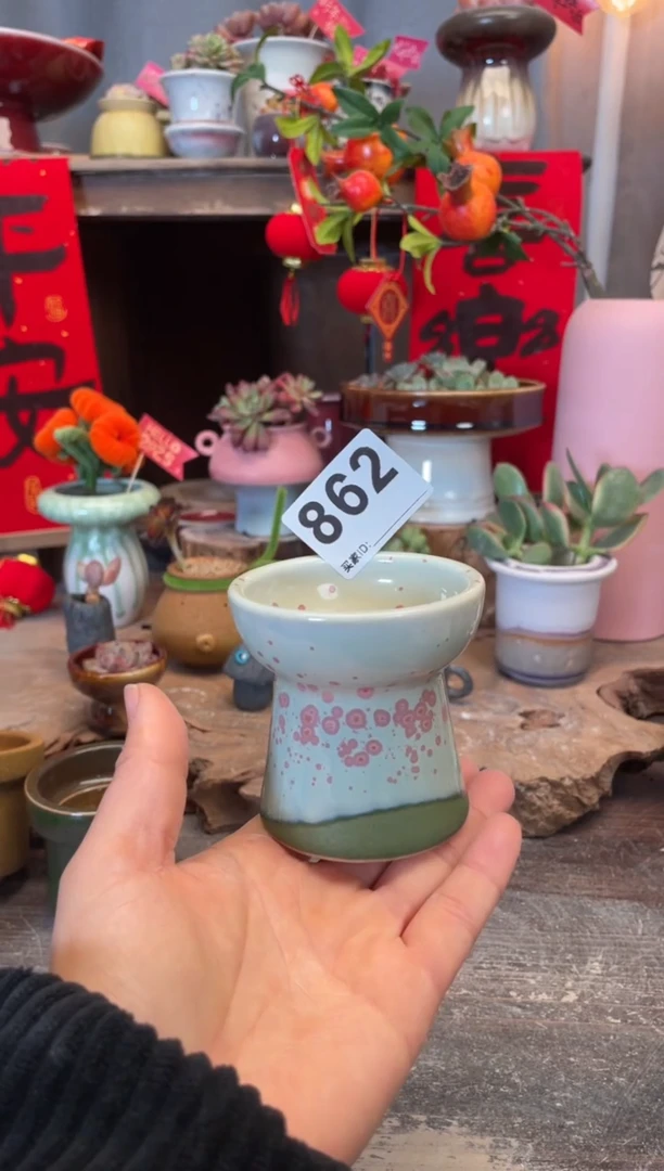 【闪购商品】摆件862知木小芳花盆