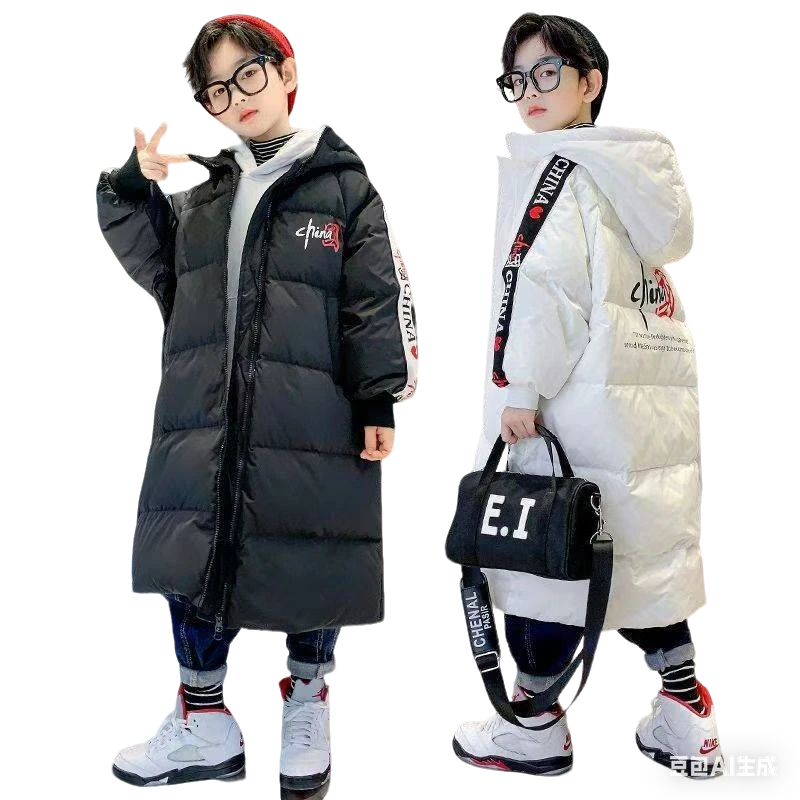 冬季新款中长款时尚保暖适合中大童