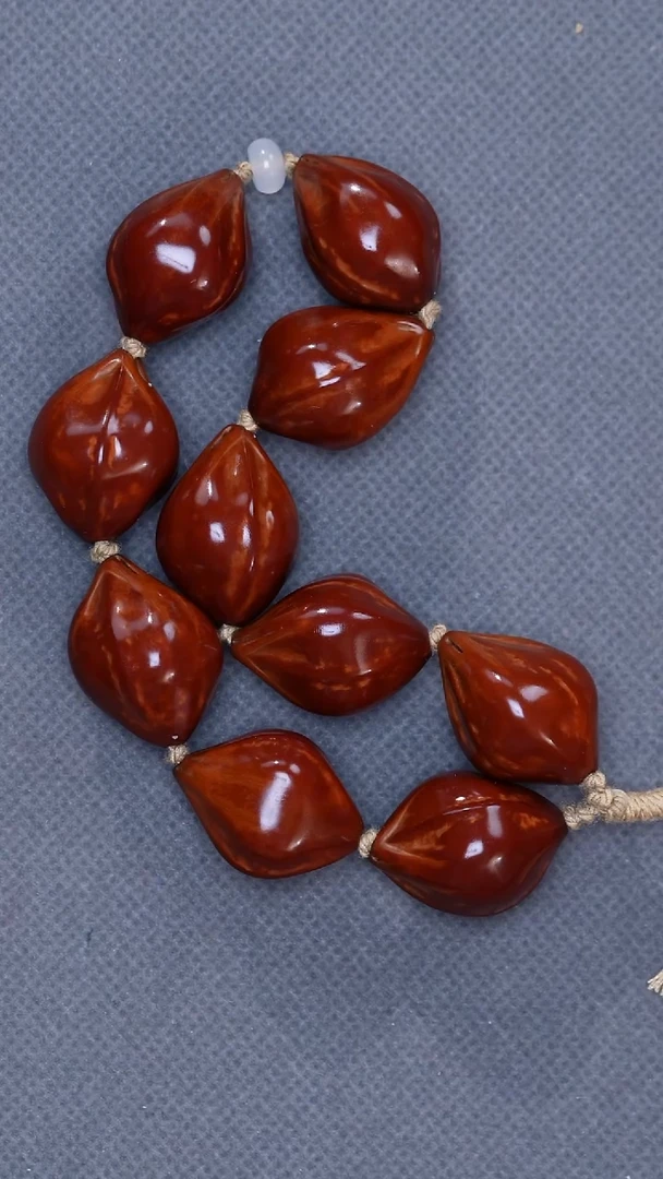 橄榄核手串短圆铁素手持