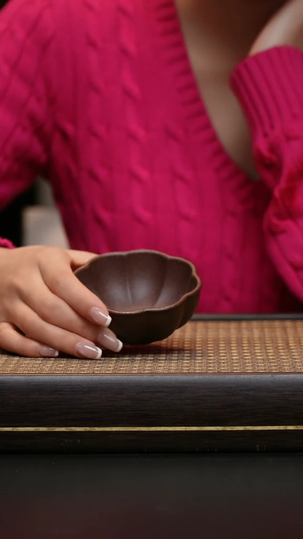 茶壶紫砂紫砂葵口杯