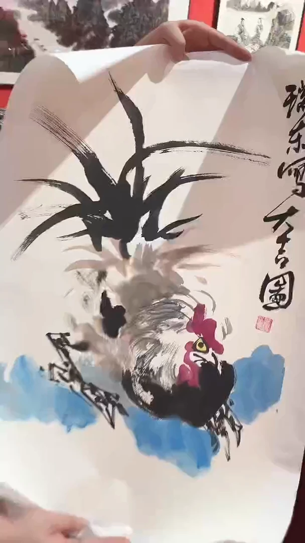 绘画周瑞东老师2平尺花鸟作品