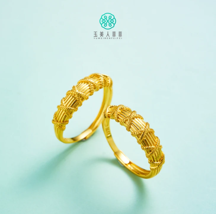 足银戒指 石惑珠宝^足银金色X戒指^多样性发一