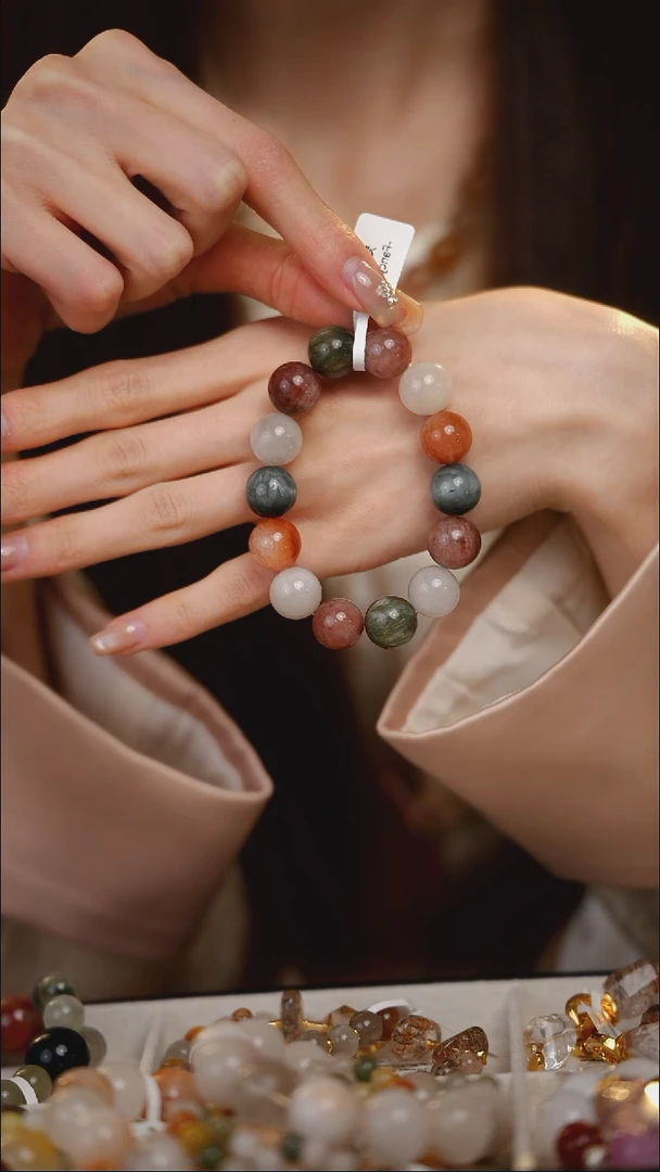 未镶嵌手链水晶兔毛