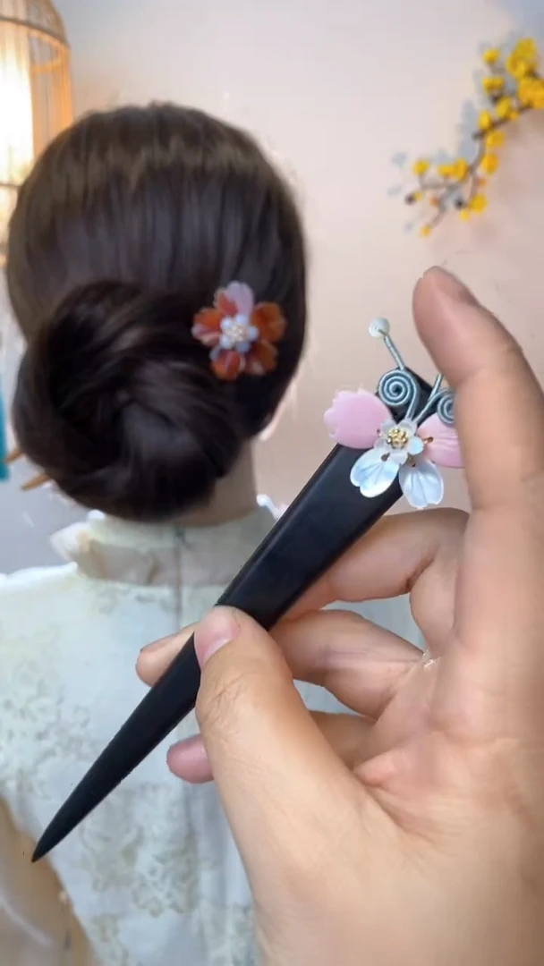 非金属木质美丽发簪