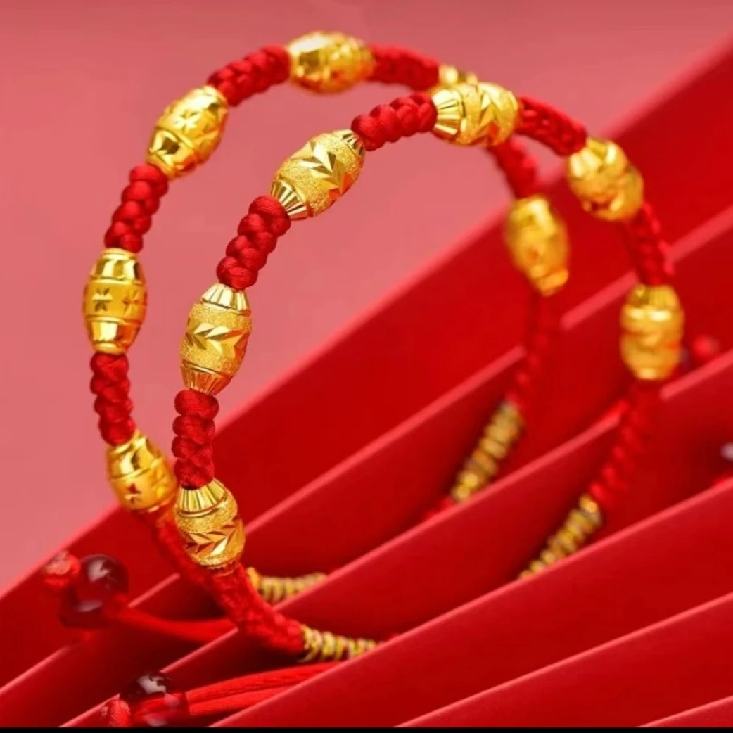 居家饰品六珠手链时尚创意结婚中式订婚婚房婚庆纯手工