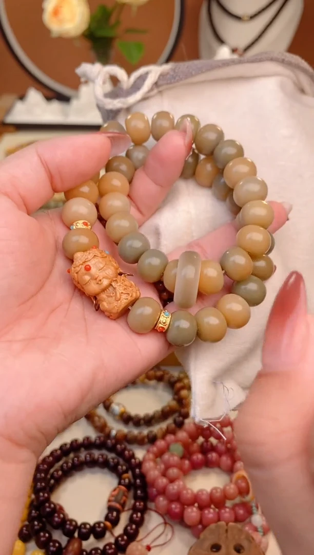 【闪购商品】菩提根/象牙果手串青芒度母双圈