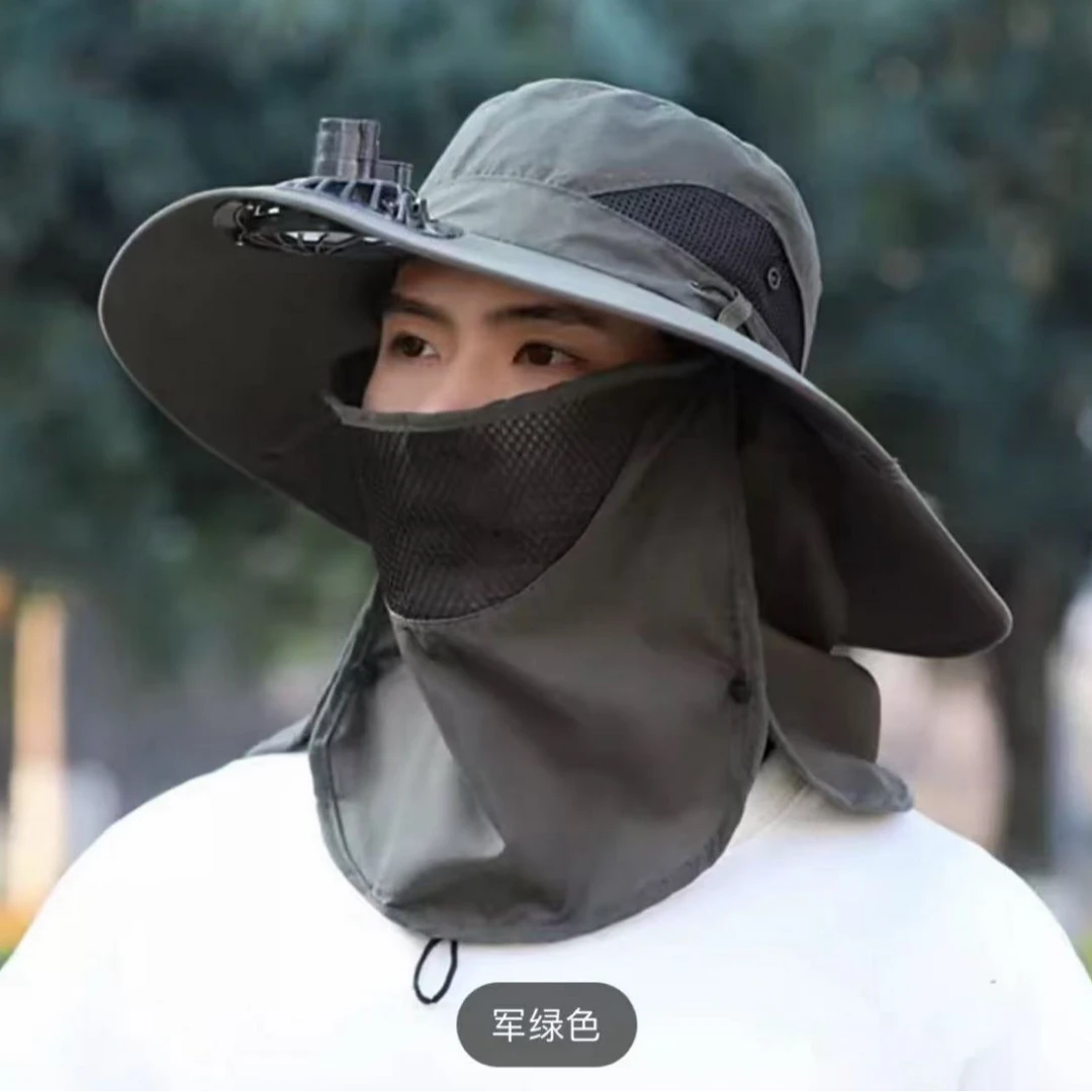 2520-1可充电的男女同款风扇遮阳帽